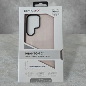 G7. Nimbus9 Phantom 2 Case for Samsung Galaxy S22 Ultra 5G 3D Hexa Flamingo